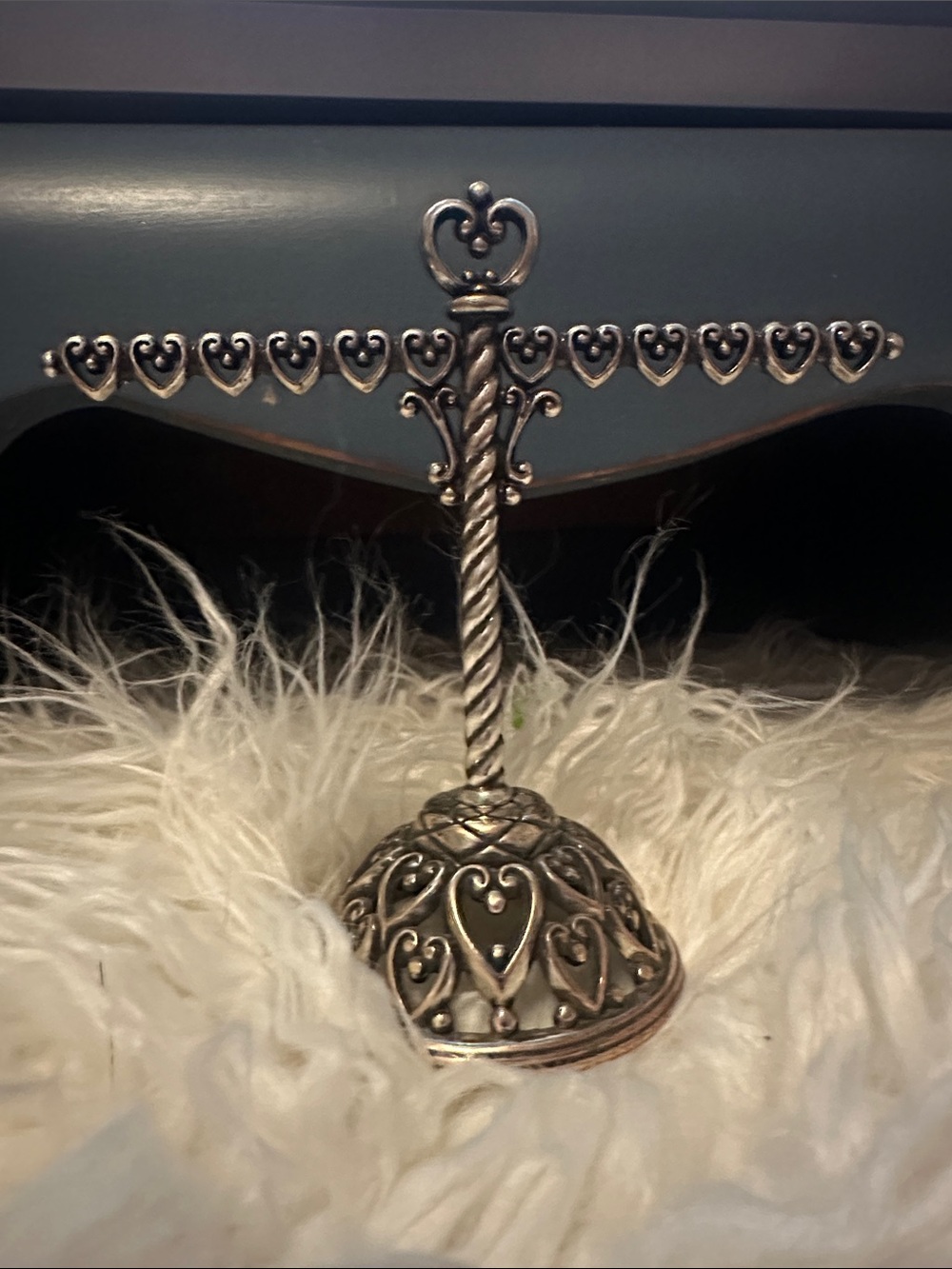 Brighton Jewelry Stand - Silver Tone, Vintage feel